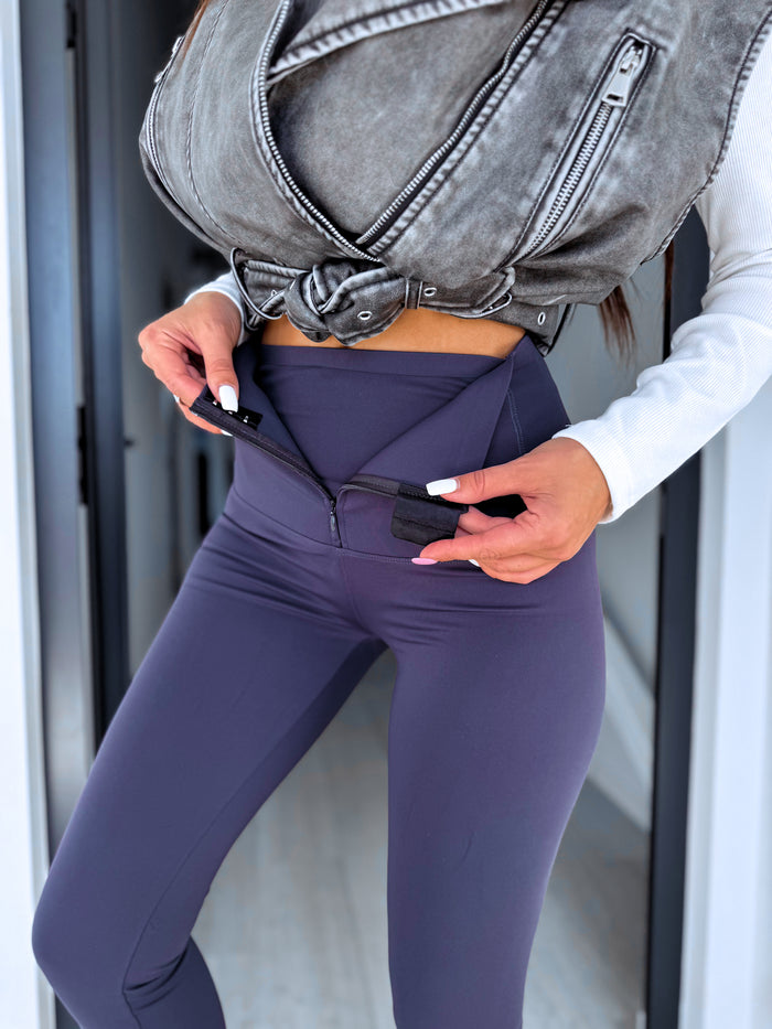 CORRECTIVE leggings "BLACK GOLD" - DARK BLUE 