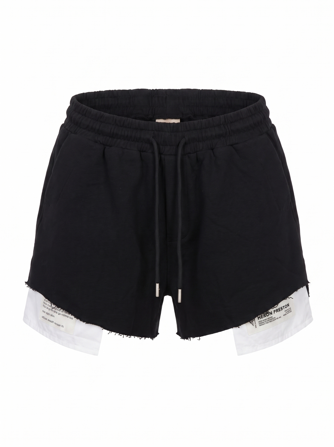 Shorts "WHITE WARNING" D0202 - BLACK