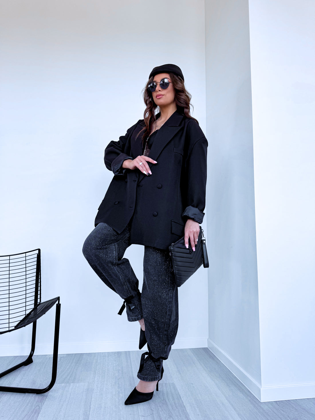 Blazer "FRUITY V13172" - BLACK