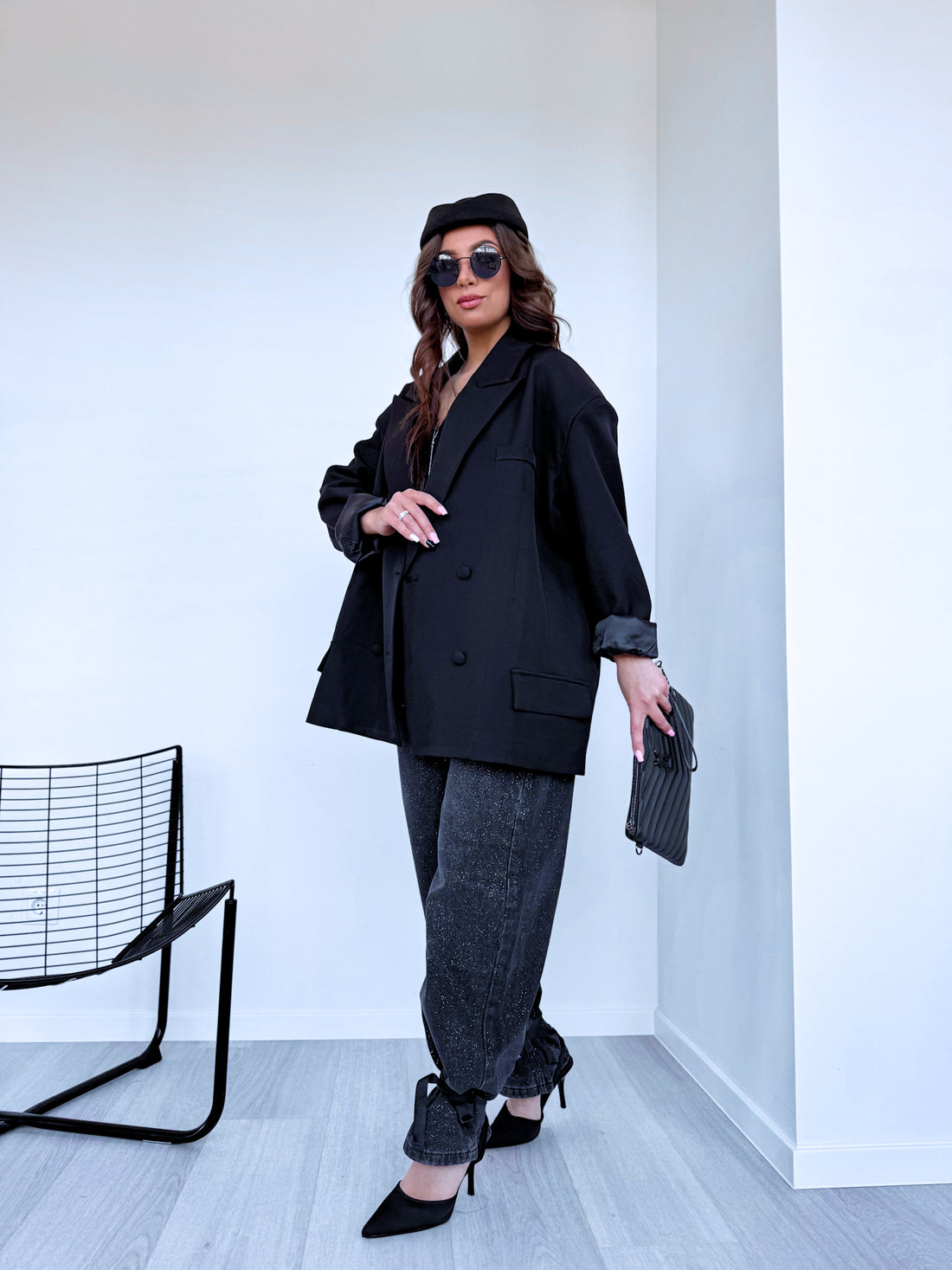 Blazer "FRUITY V13172" - BLACK
