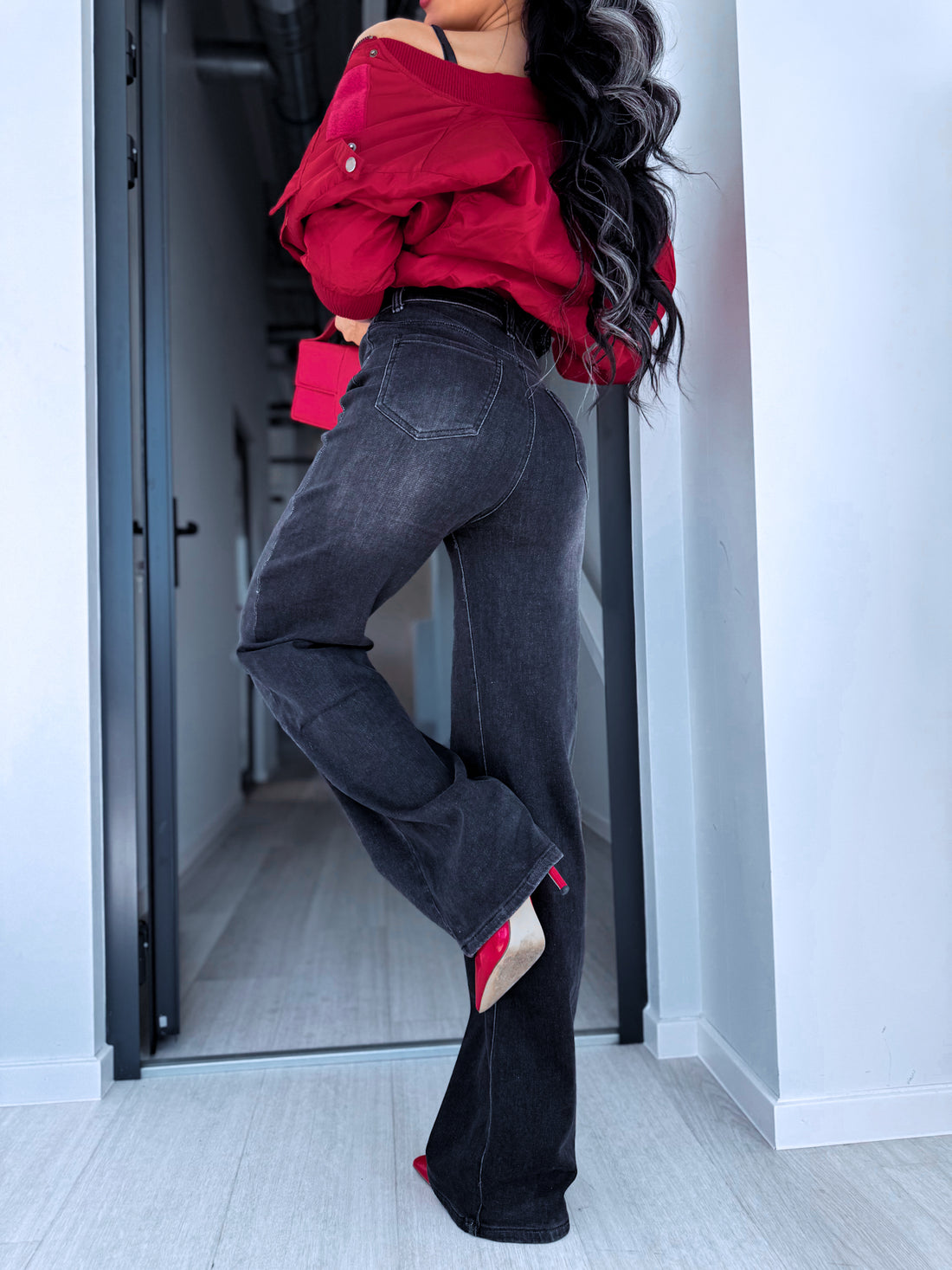 Extra long „TALL GREATEFUL DJ2760T“ džinsai – TAMSIAI PILKI PRE-ORDER