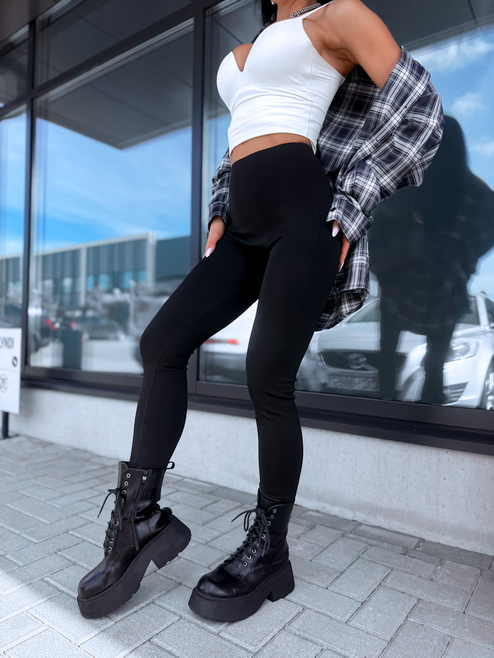 "THERMO FIT" koriģējoši legingi LM9072 - MELNI