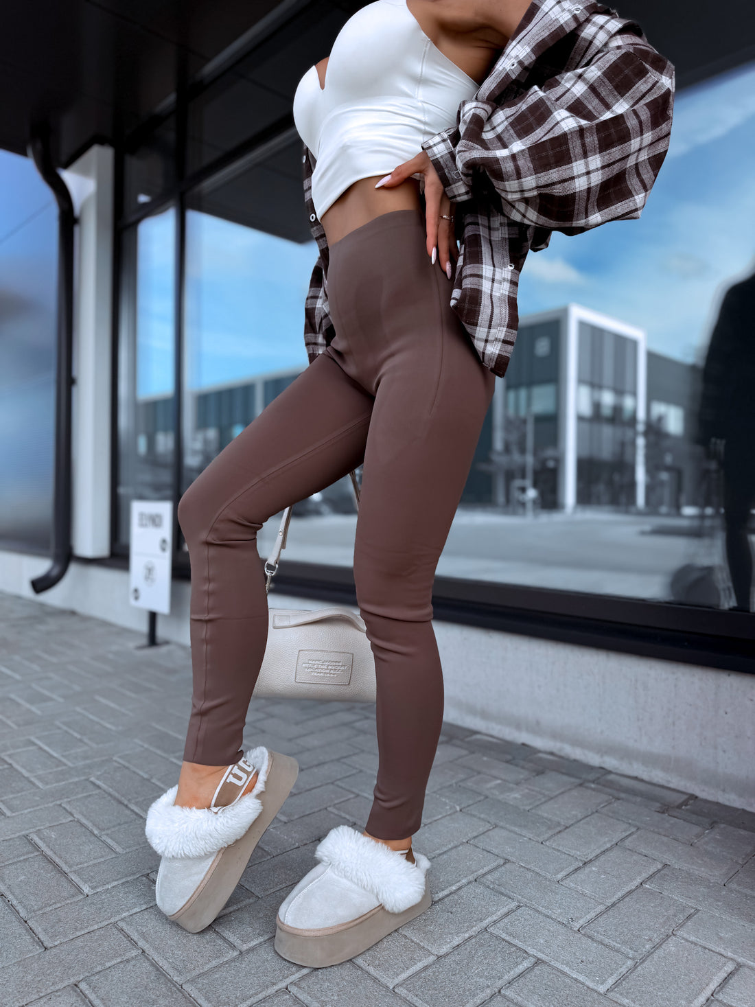 "THERMO FIT" koriģējoši legingi LM9072 - CHOCO