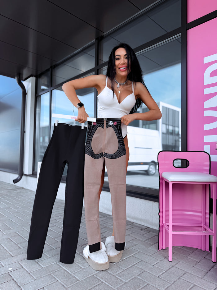 "THERMO FIT" koriģējoši legingi LM9072 - MELNI