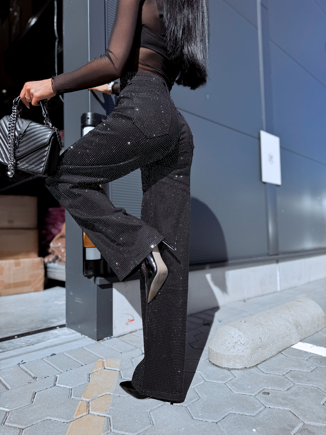 Jeans "SPARKLE GIRL HM8735" – BLACK