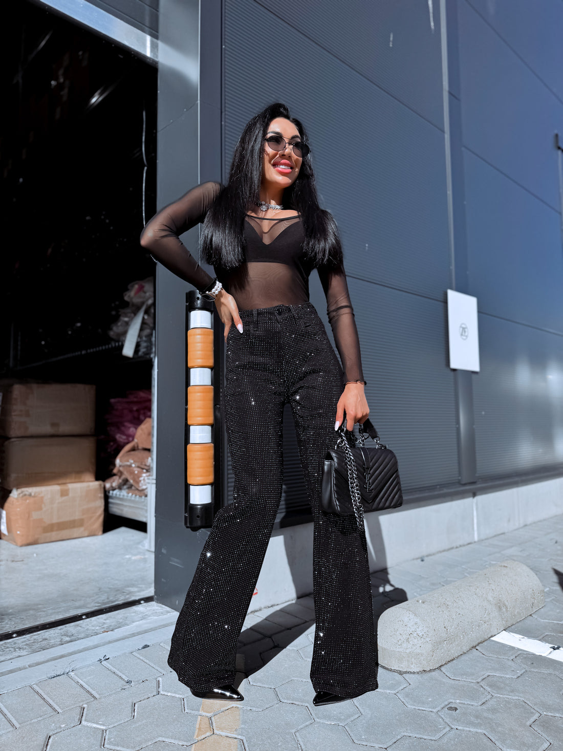 Jeans "SPARKLE GIRL HM8735" – BLACK