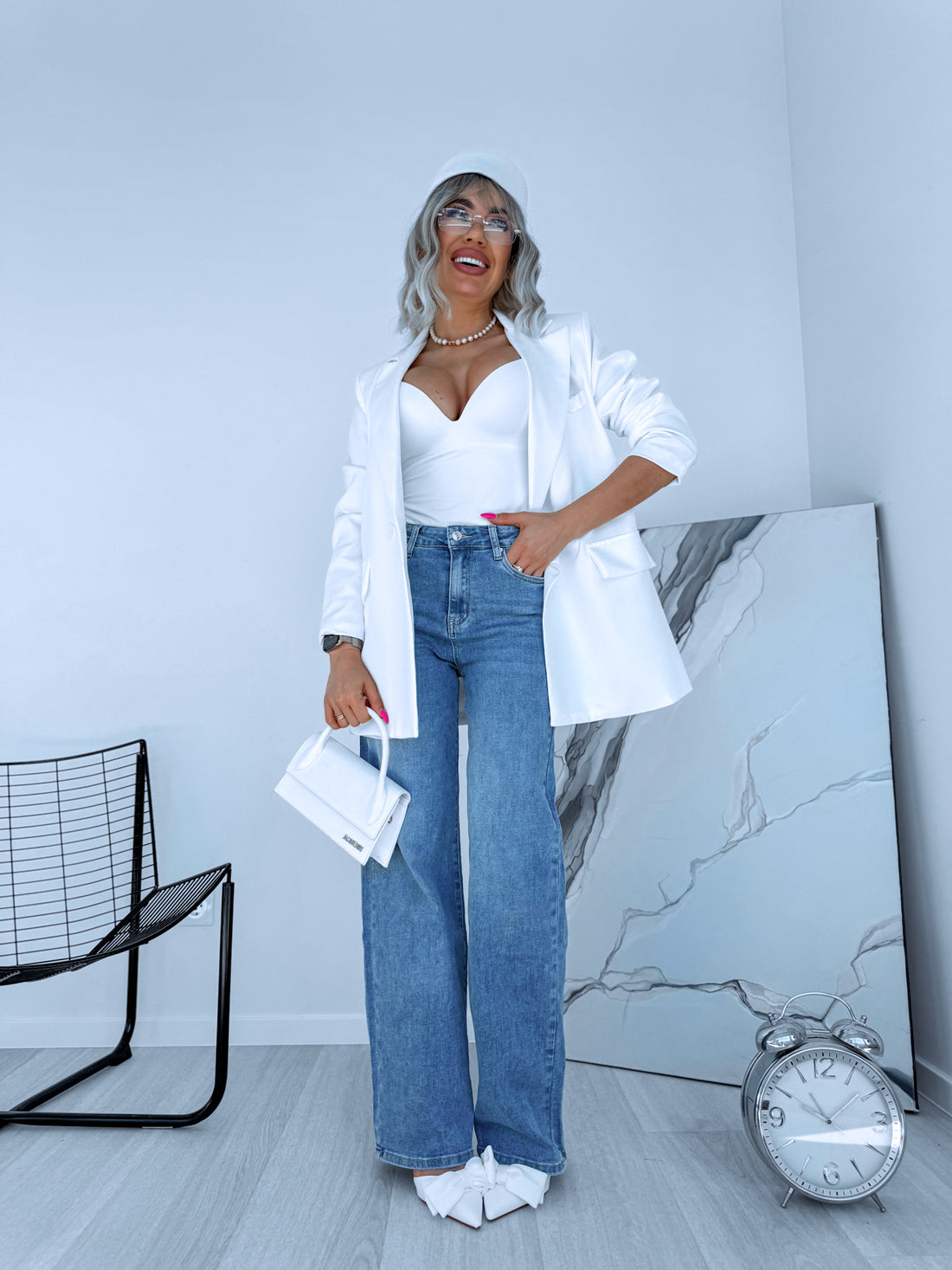 LIGHT BLUE jeans "GOOD LUCK DJ2815" 
