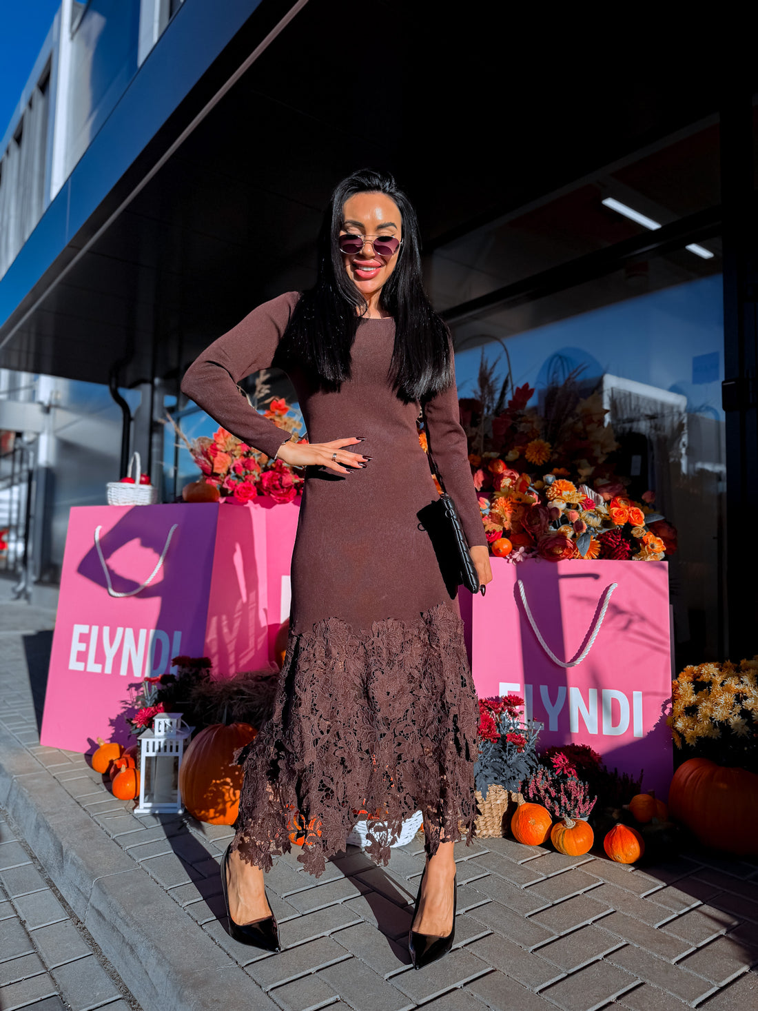 Dress "EMPTY SPACE" 26339 – CHOCO