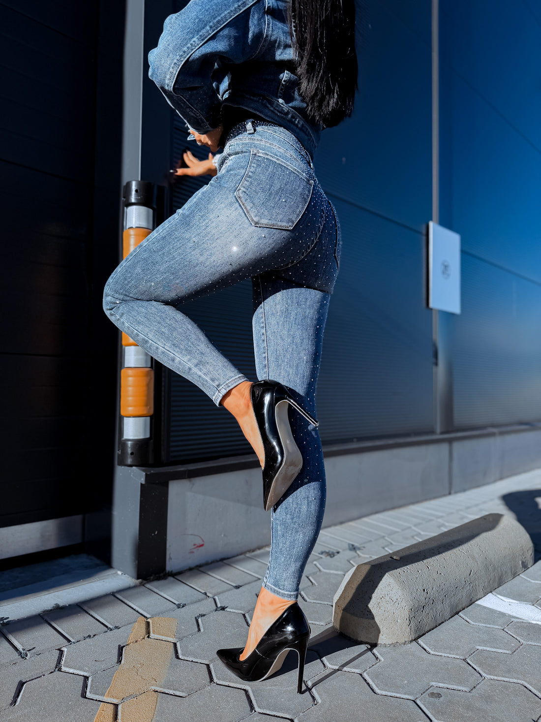 Džinsa bikses "CRISTELLE" T5001 - MIDNIGHT BLUE