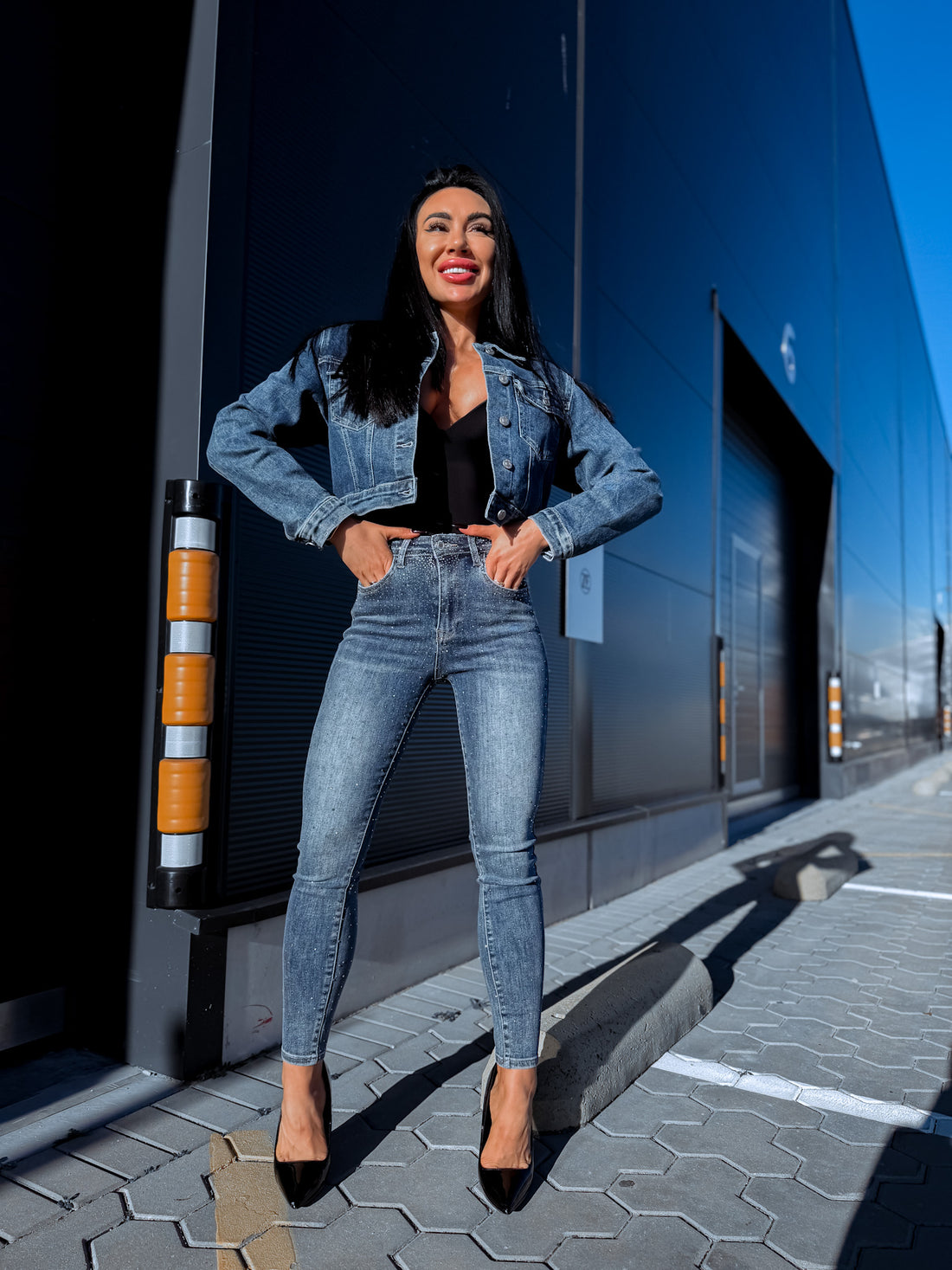 Džinsa bikses "CRISTELLE" T5001 - MIDNIGHT BLUE
