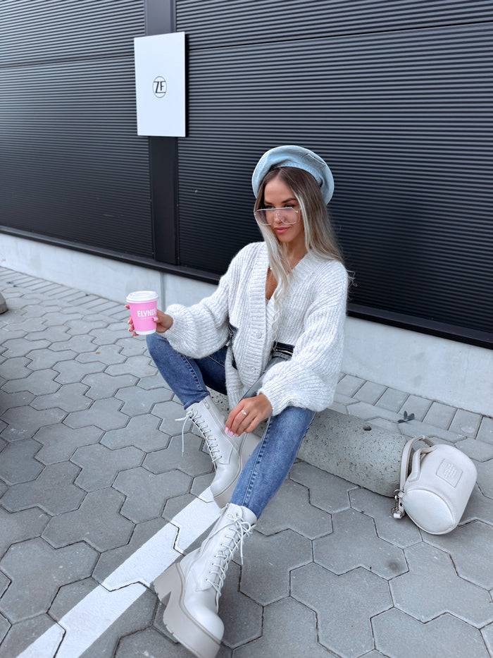 Adīta jaka "WONDER JEANS 10#" - GAIŠI BĒŠA
