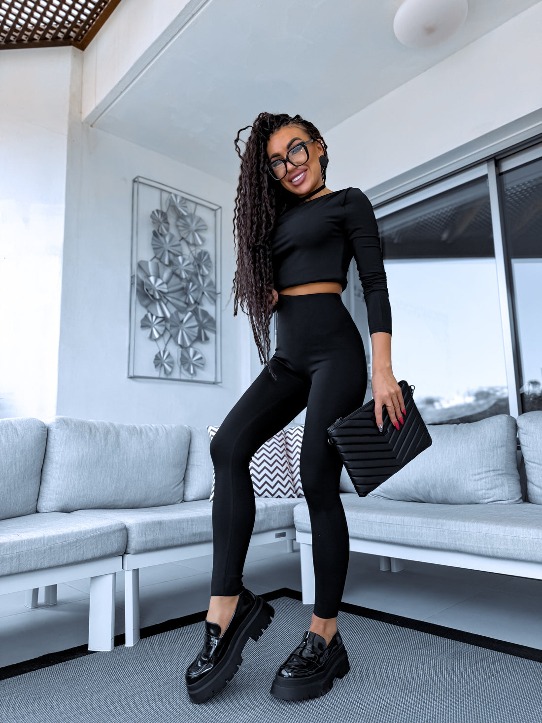 TERMO legingi "PERFECT BODY LM819" - MELNI