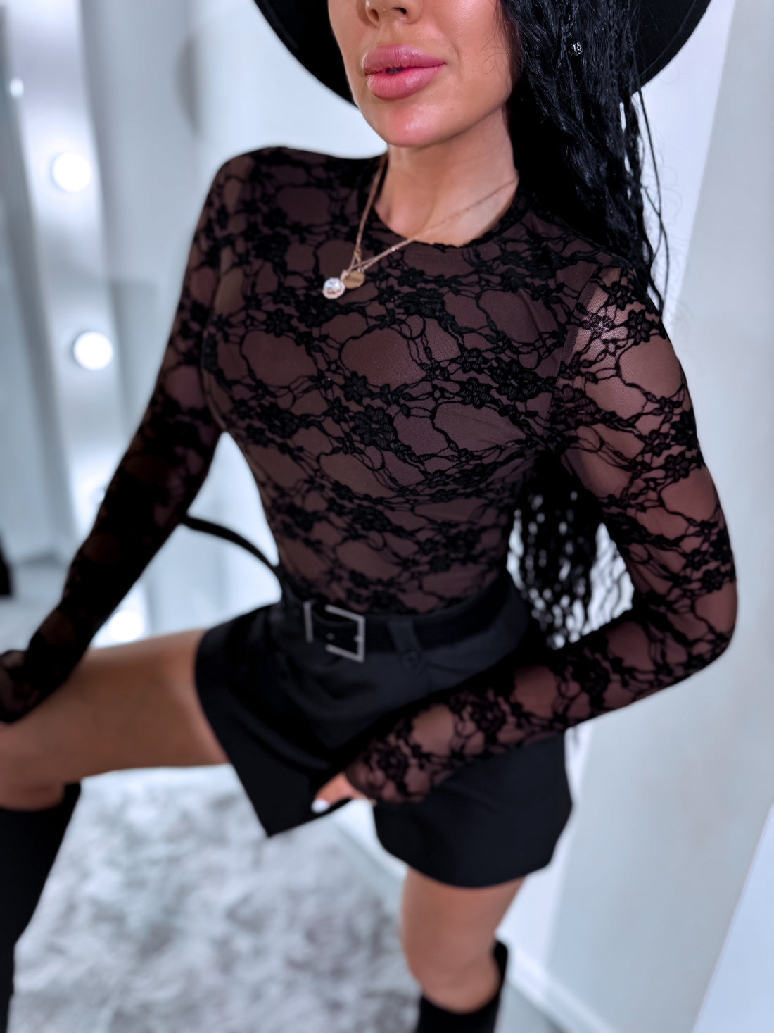 Tinklinis bodis „ROMANTIC SWAY HS10117“ – CHOCO
