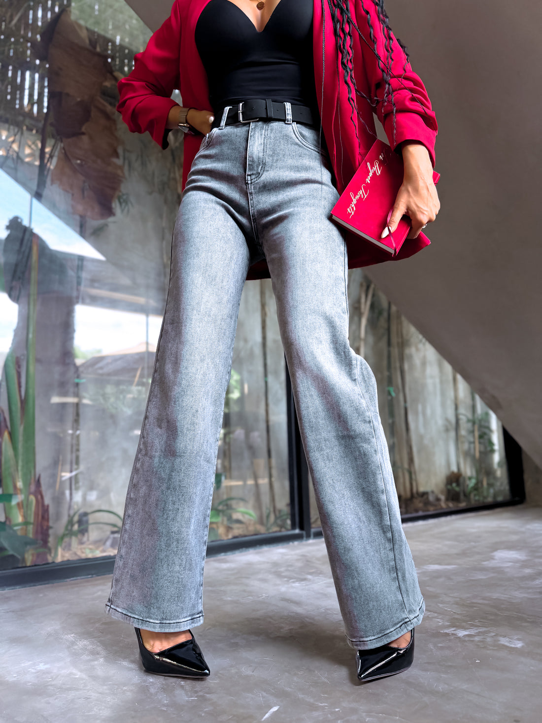 Jeans "ECHO" DJ2479 - GRAY 
