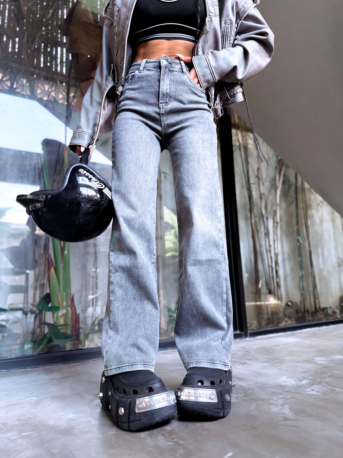 Jeans "ECHO" DJ2479 - GRAY 
