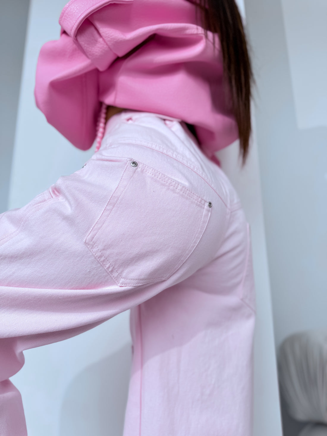 Jeans "CLOUD BAGGY" P12683 - SOFT PINK