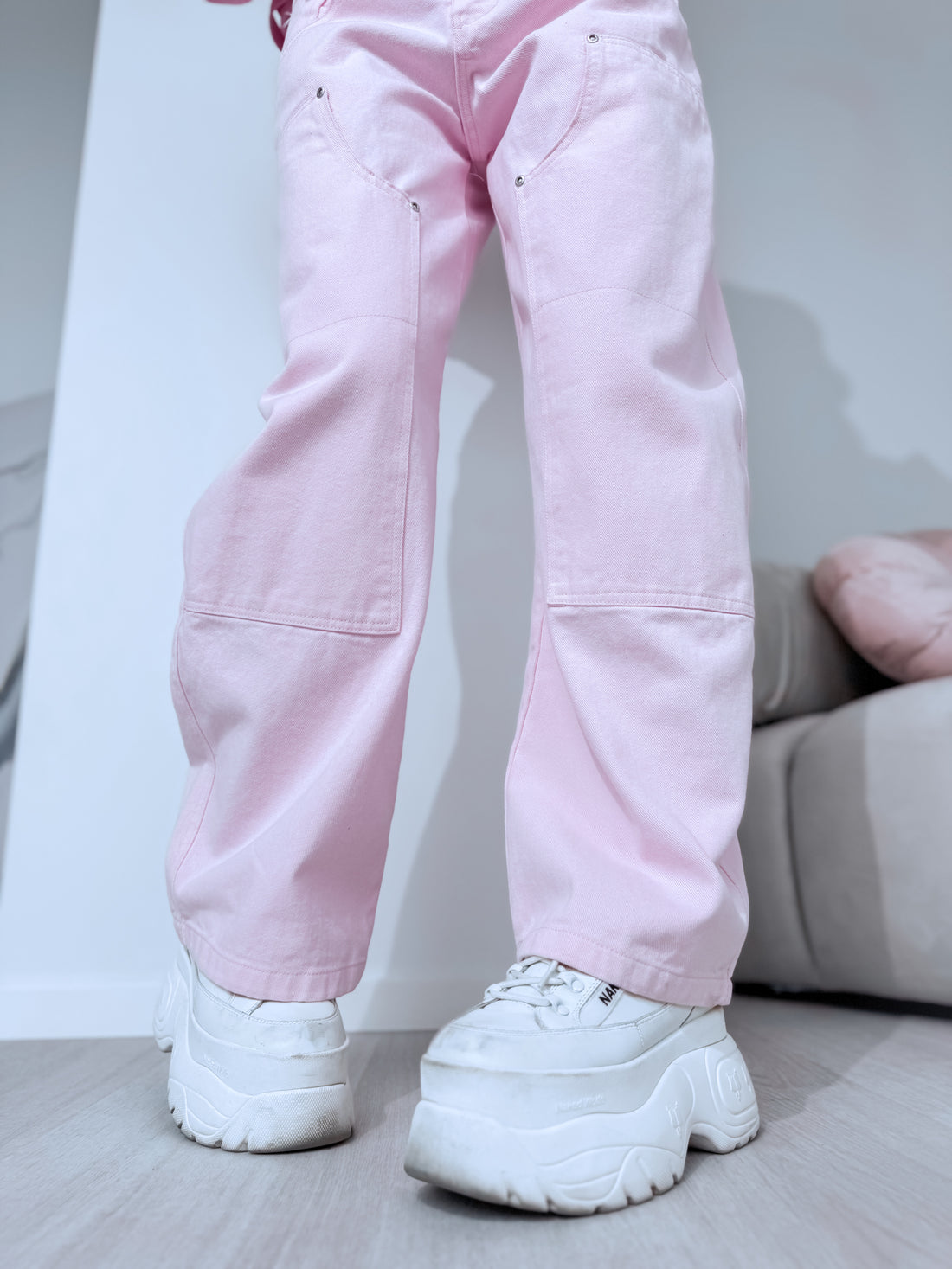 Jeans "CLOUD BAGGY" P12683 - SOFT PINK