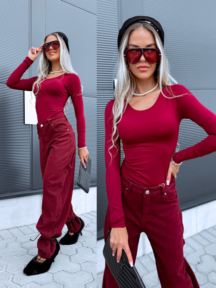 Seamless top "SKIN EFFECT" 5539 - BORDEAUX