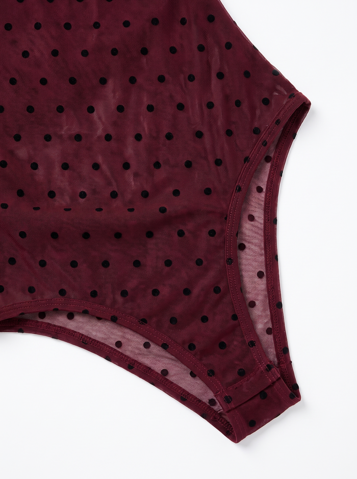 Tinklelis "DOTTED MOMENT" 21128 - BORDO