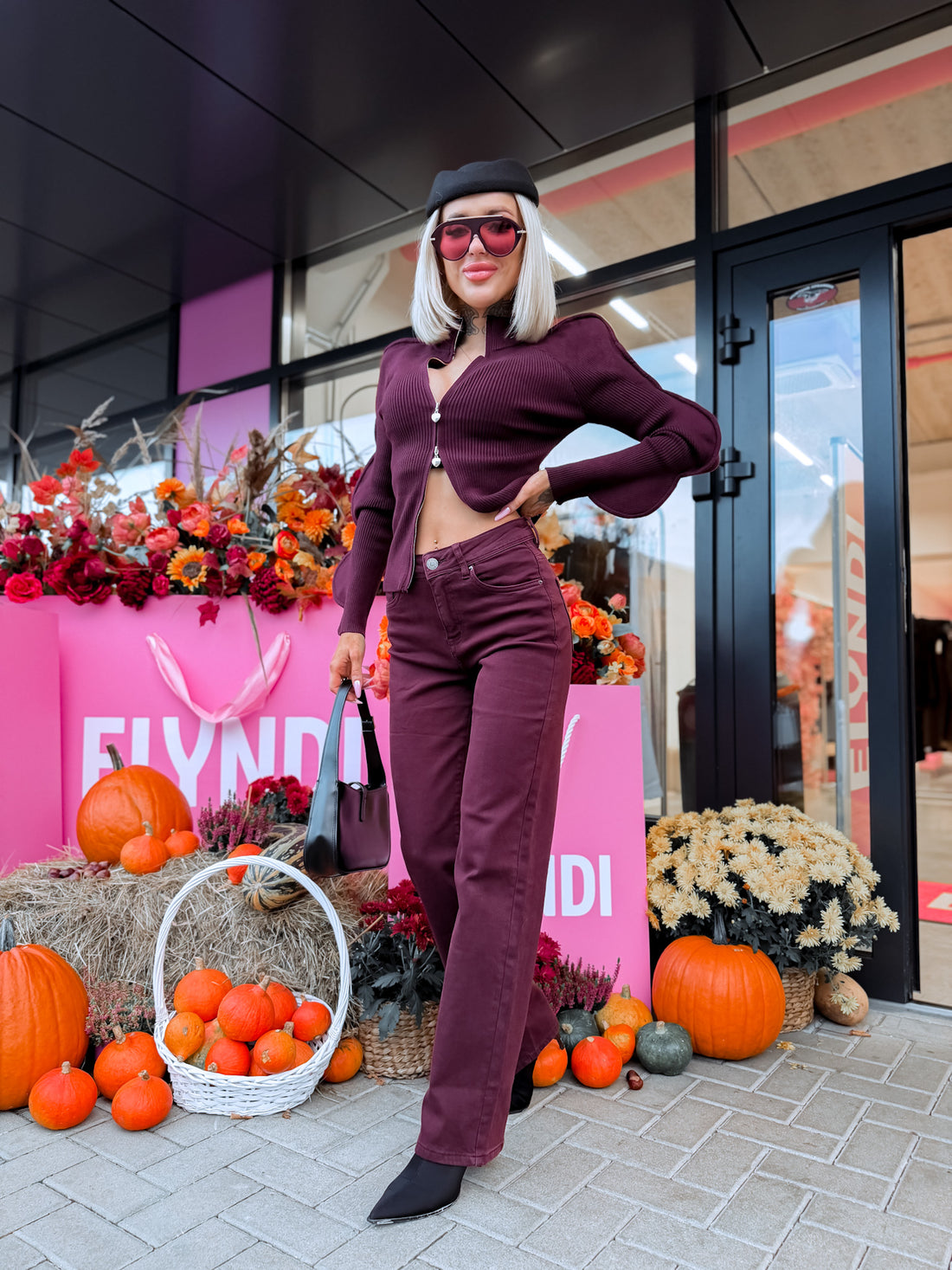 Джинсы «STRAIGHT FIT» XJ548 – ФИОЛЕТОВЫЕ