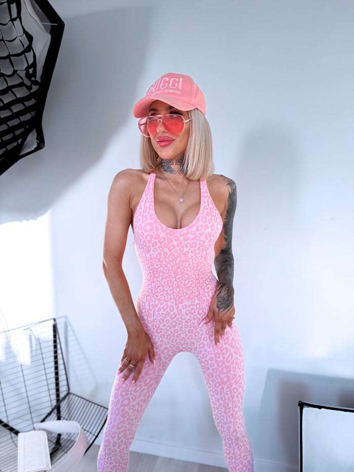 Комбинезон ELYNDI "LEOPARDY SL318" - НЕЖНО-РОЗОВЫЙ