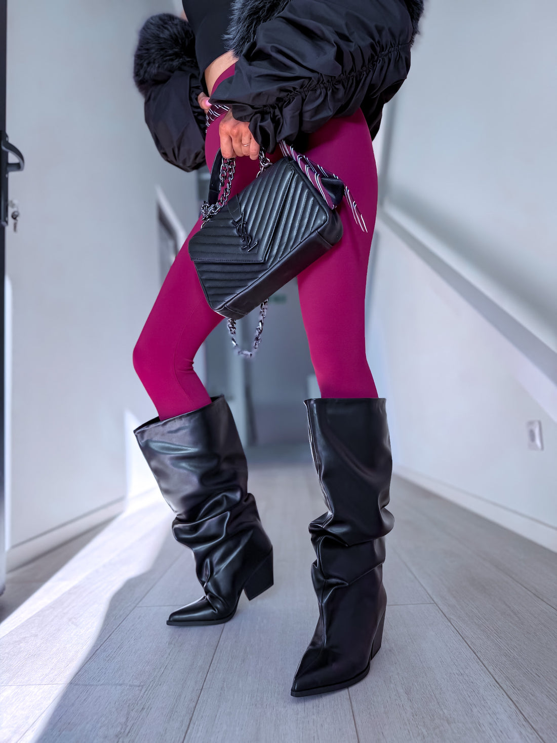Mid-calf boots "CLASS" 2580A – BLACK