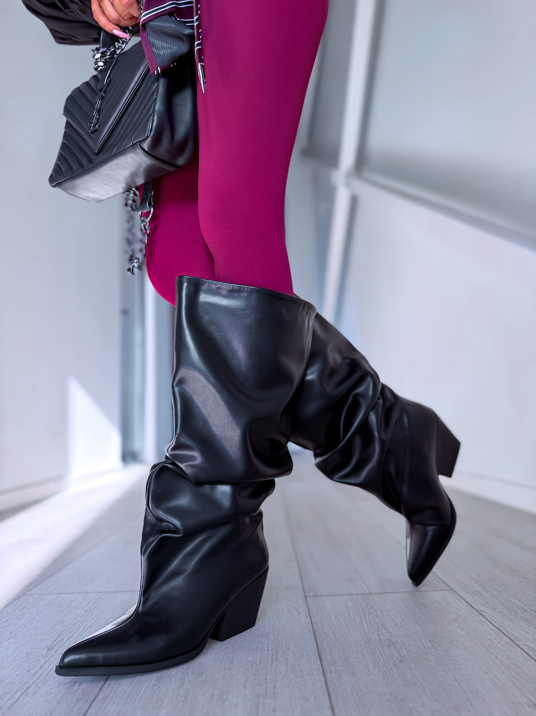 Mid-calf boots "CLASS" 2580A – BLACK