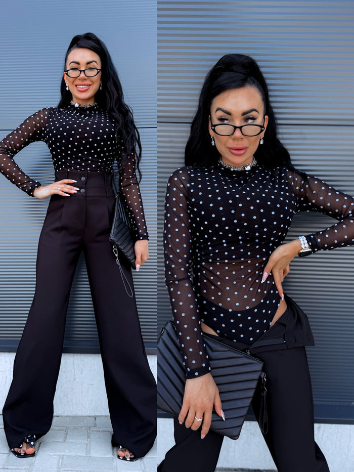 Tinklelis "DOTTED MOMENT" 21128 - JUODAS