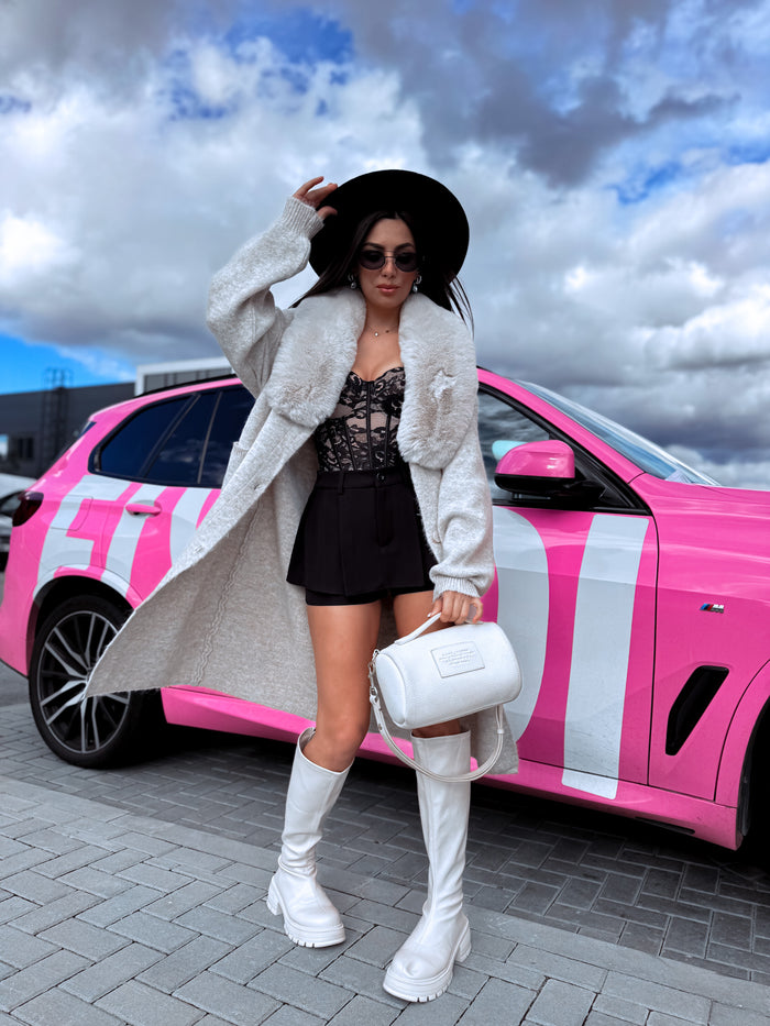 Adīts mētelis "OUTFIT THERAPY" 10073 - BĒŠS