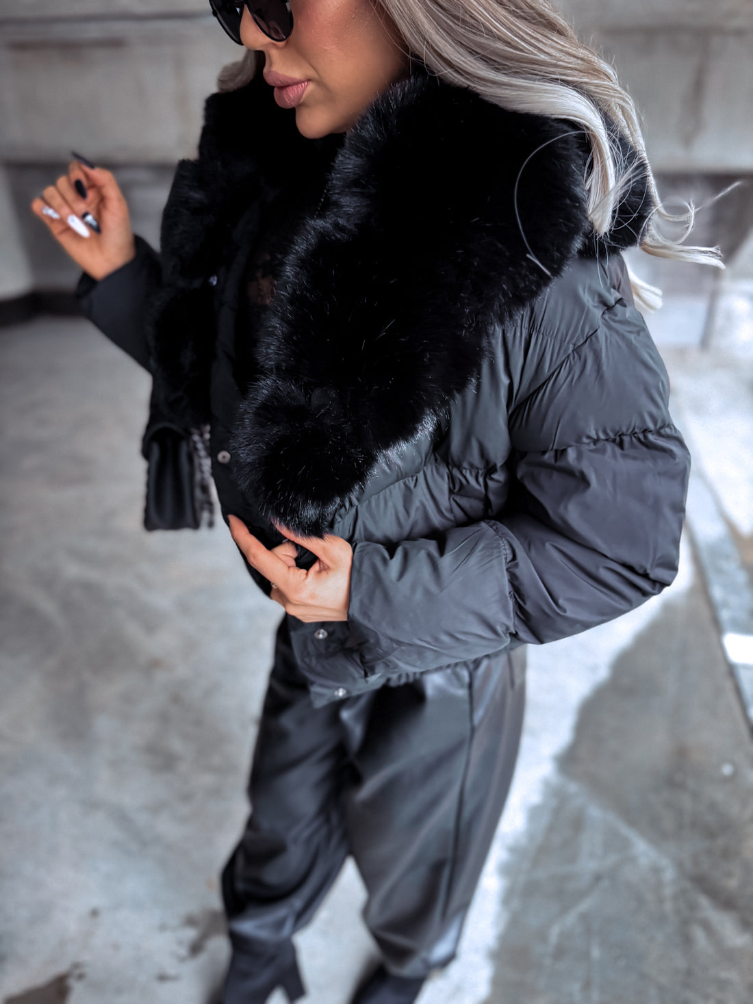 Puffer jacket "MARSS FC7611" – BLACK PRE-ORDER