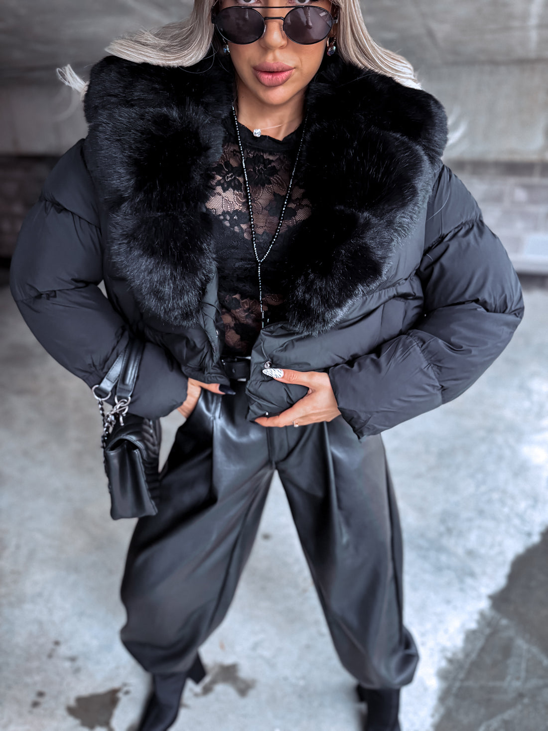 Puffer jacket "MARSS FC7611" – BLACK PRE-ORDER