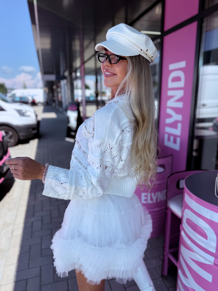 Megzta striukė "SEA PEARL 3#" - BALTA