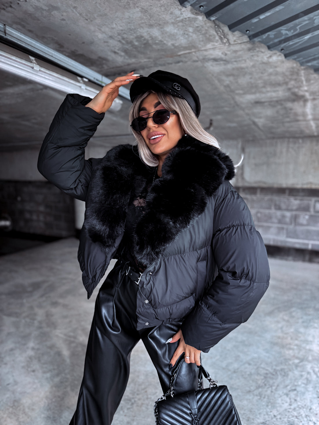 Puffer jacket "MARSS FC7611" – BLACK PRE-ORDER