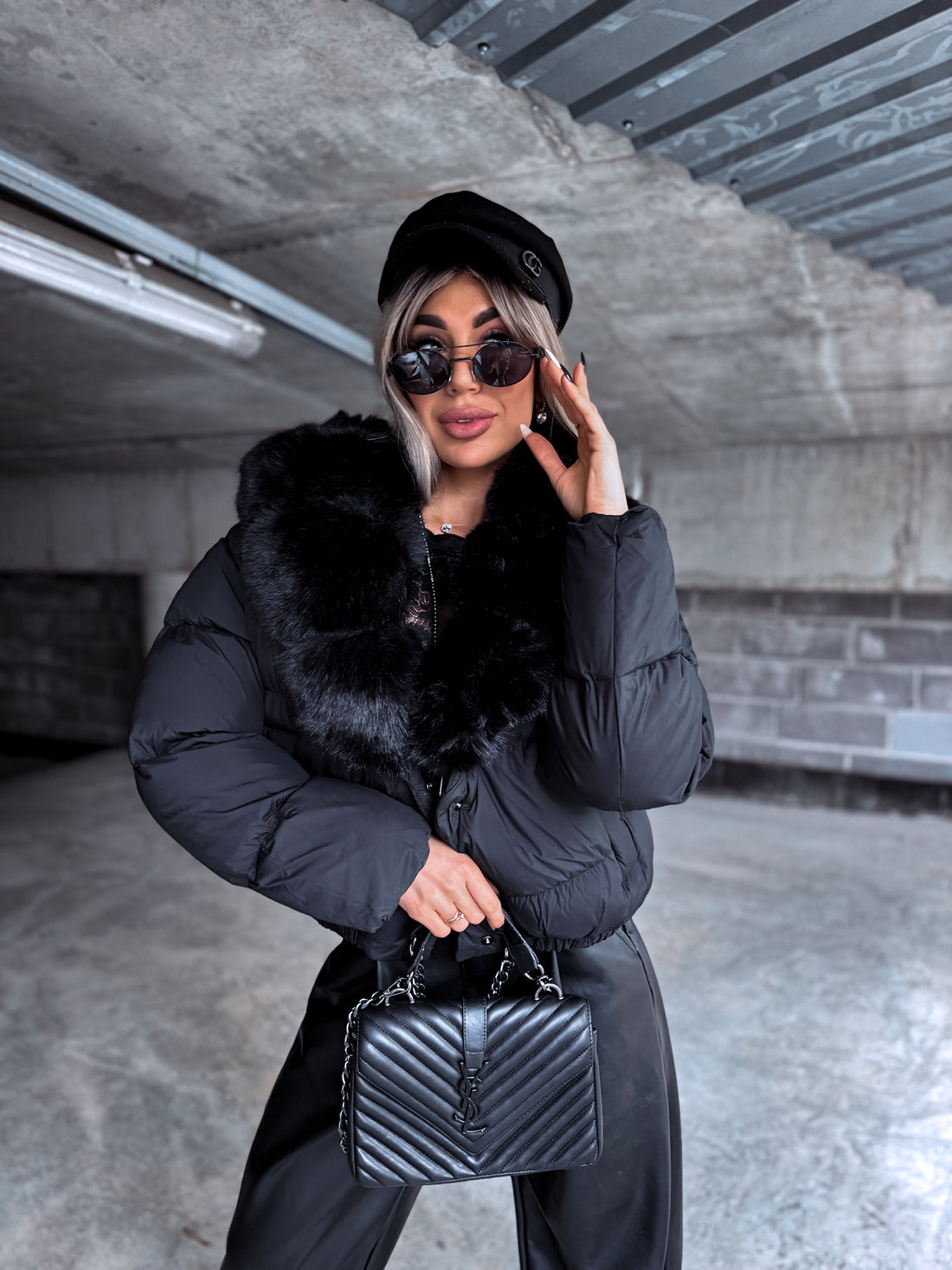 Puffer jacket "MARSS FC7611" – BLACK PRE-ORDER
