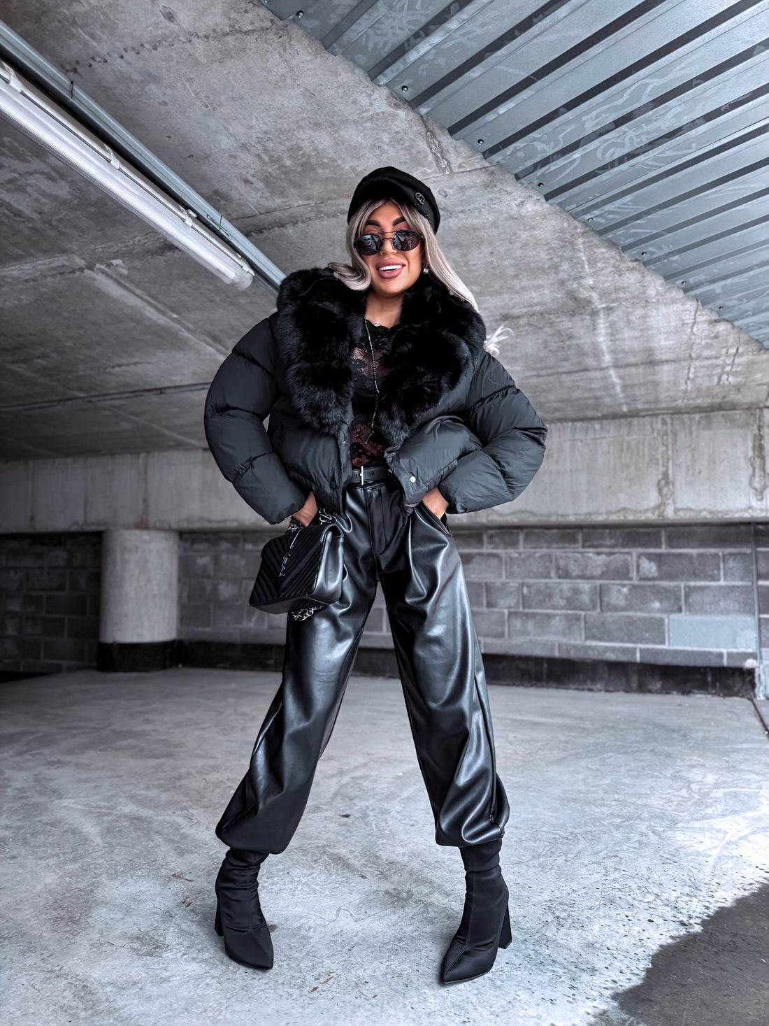 Puffer jacket "MARSS FC7611" – BLACK PRE-ORDER