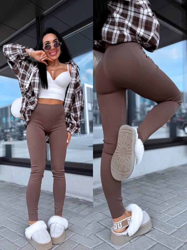 "THERMO FIT" koriģējoši legingi LM9072 - CHOCO
