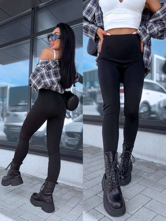 "THERMO FIT" koriģējoši legingi LM9072 - MELNI