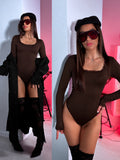 Bodysuit "LOCATION" 3697 – CHOCO PRE-ORDER
