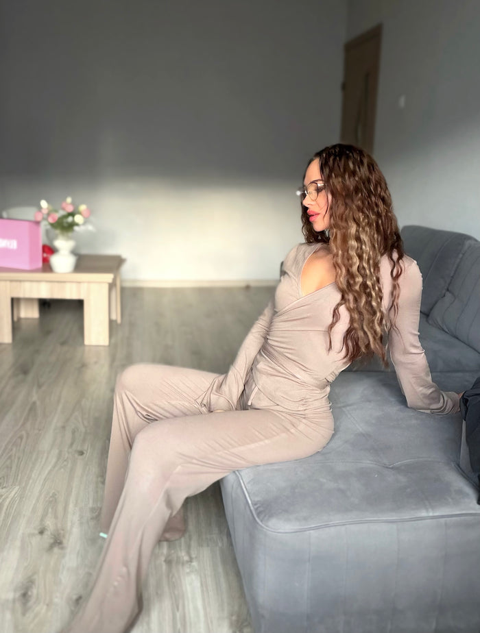 Komplektas "MELISSA" L2083 - KAPUČINO