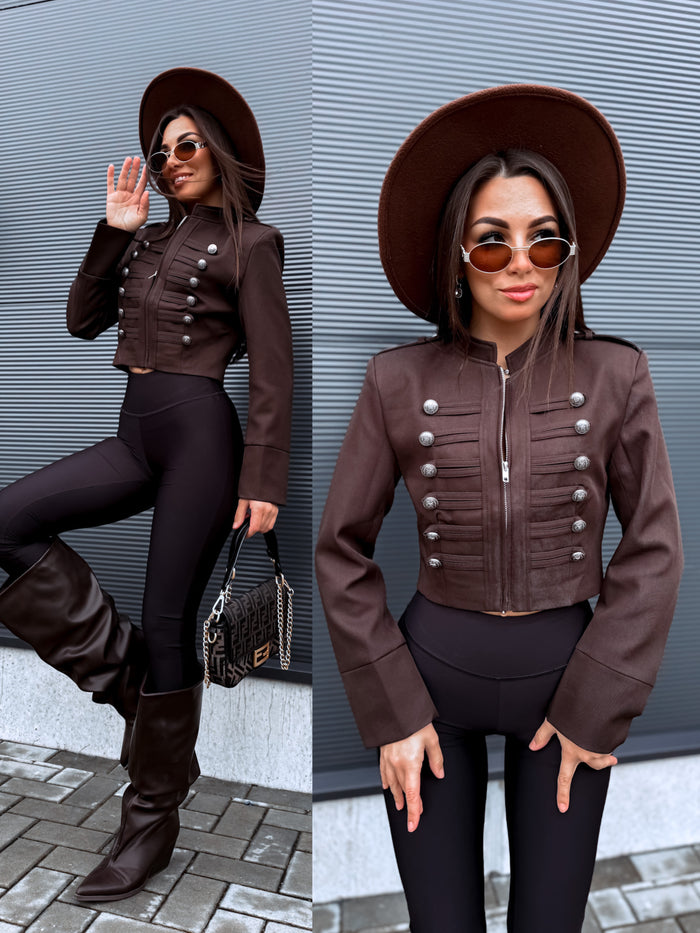 Jacket "SOFT POETRY" 2032 - CHOCO
