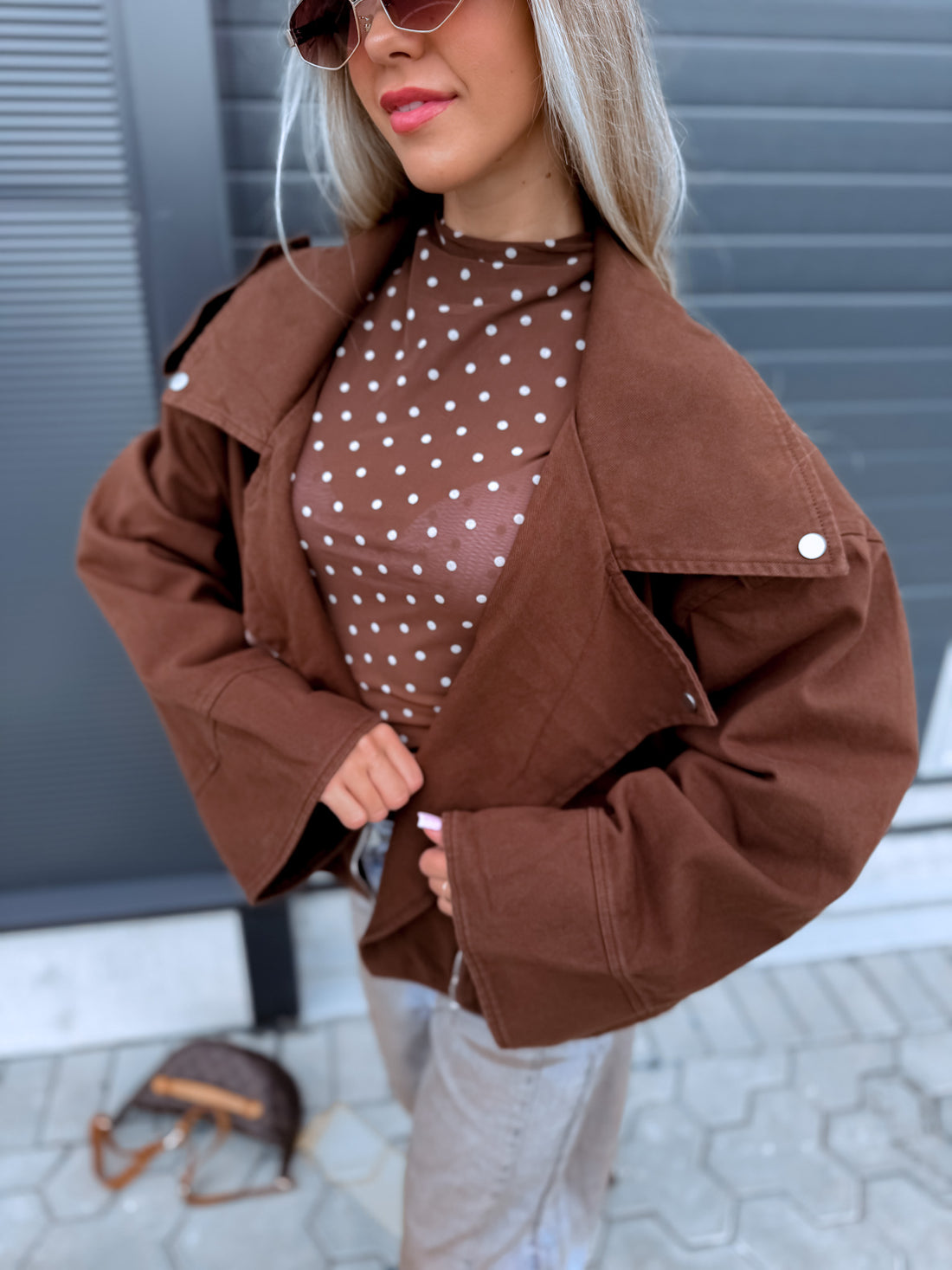 Džinsinė striukė „NEWSROOM 13977“ – CHOCO