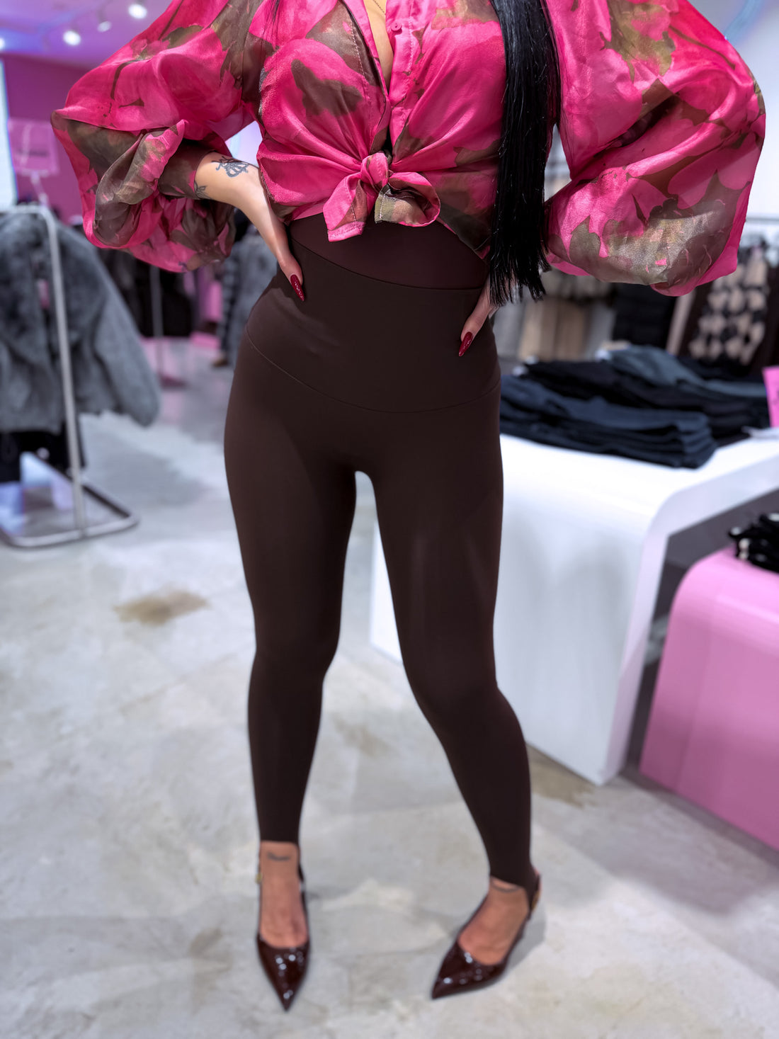 Leggings "MAX COMFORT" LM07029 - CHOCO