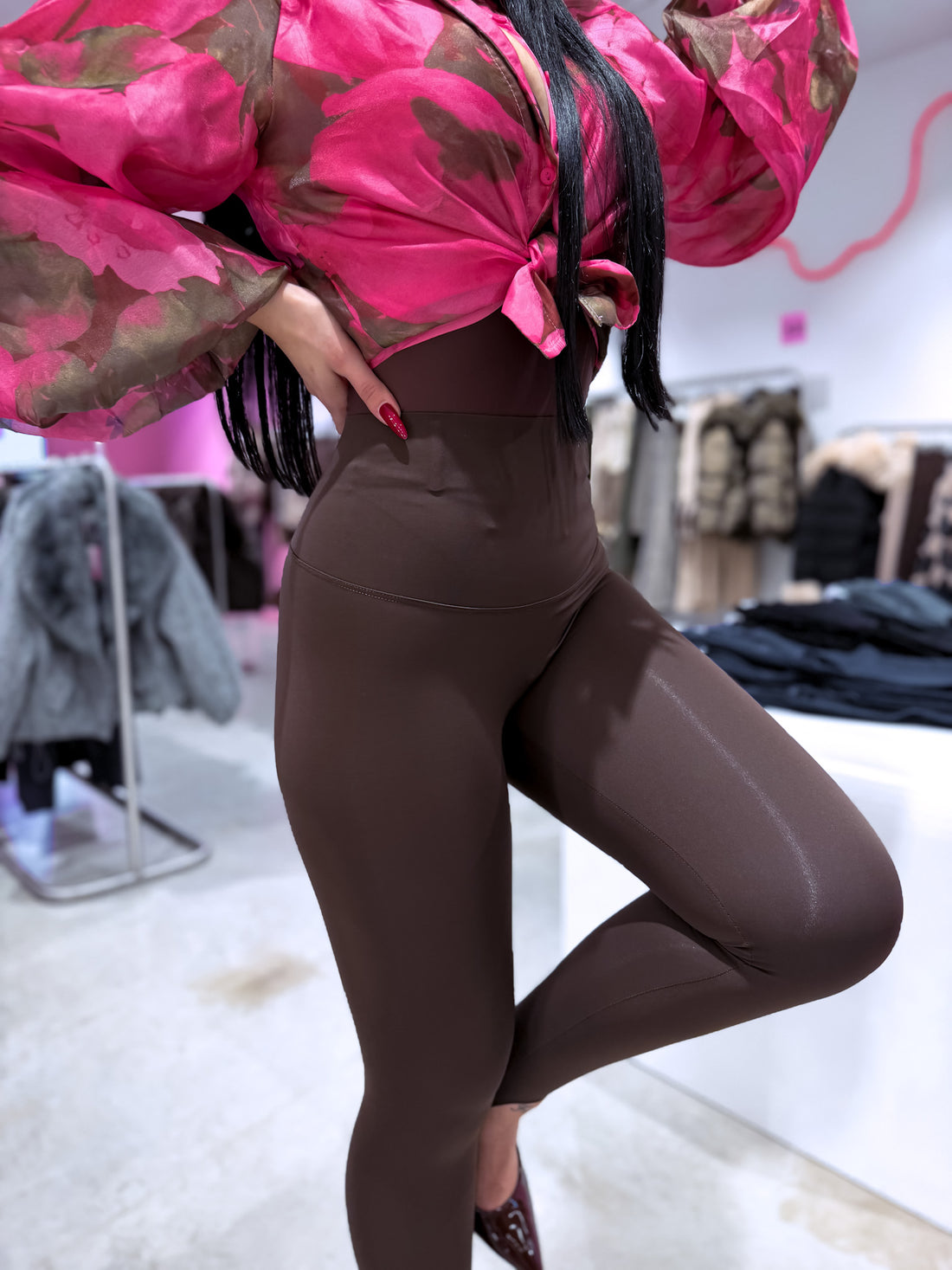 Leggings "MAX COMFORT" LM07029 - CHOCO