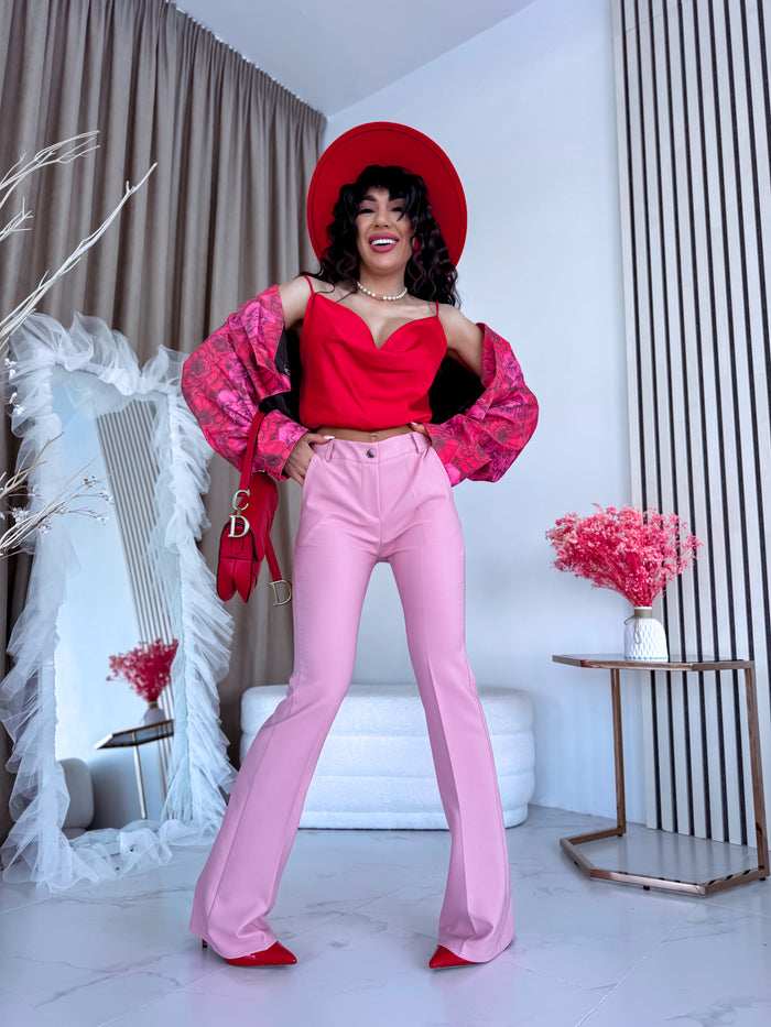 OLD PINK fabric trousers "TAYLOR" 