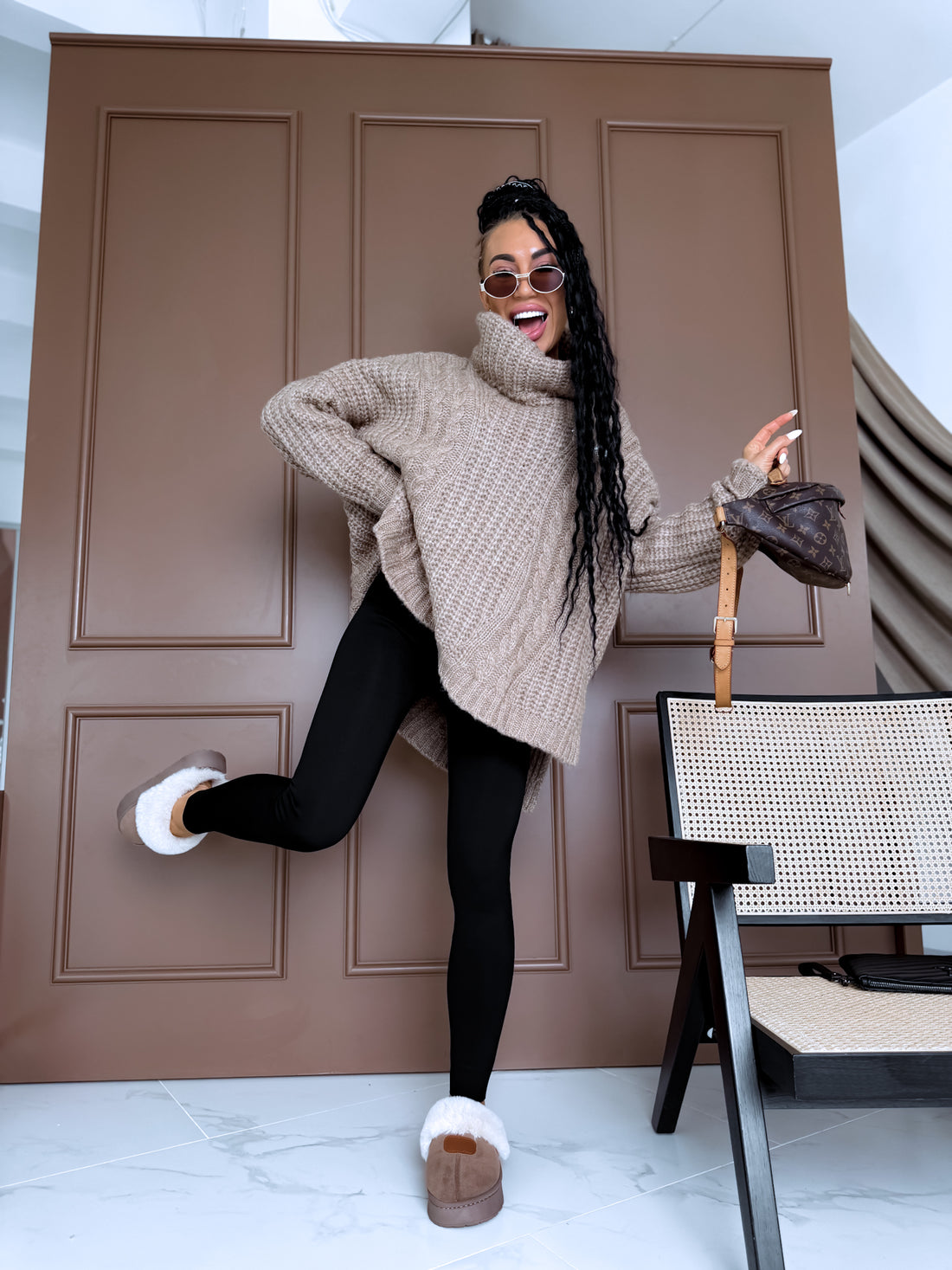 TERMO legingi "PERFECT BODY LM819" - MELNI