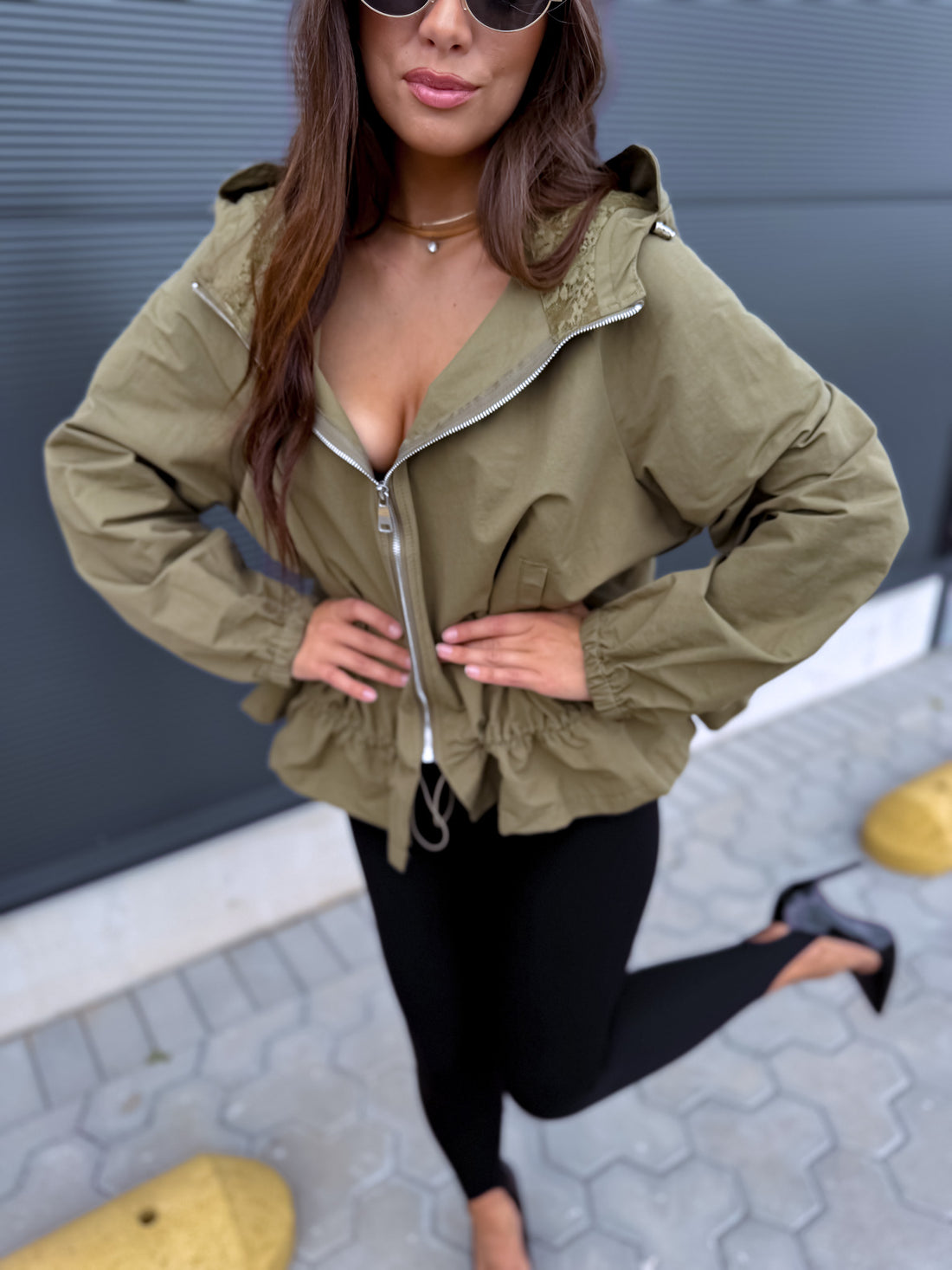 Ветровка "WINDBREAKER" JS1185 - хаки 