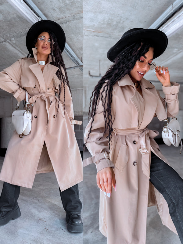 Trench coat "KANEL NA3072" - CARAMEL