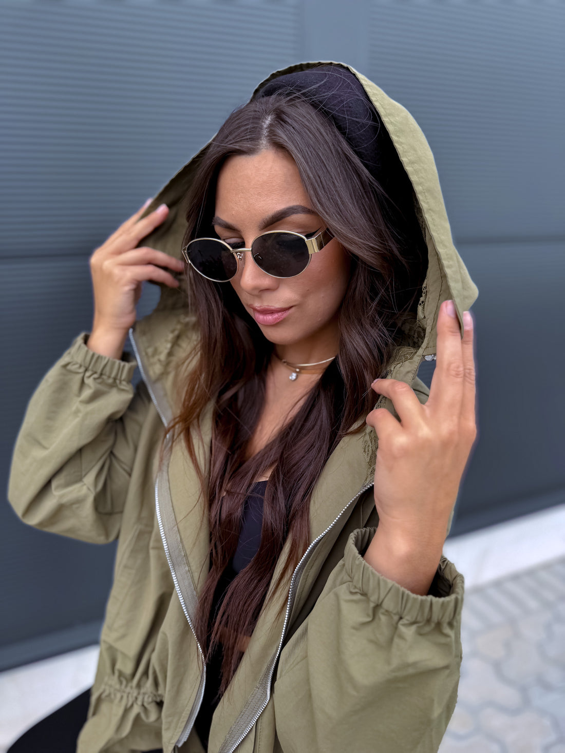 Ветровка "WINDBREAKER" JS1185 - хаки 