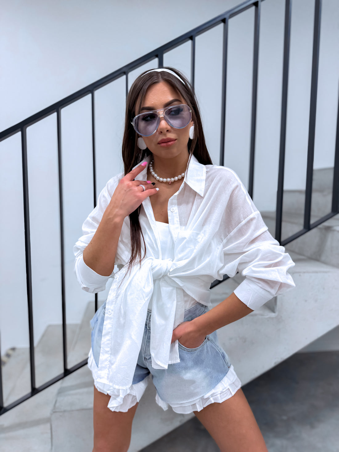 Cotton Shirt "APPOINTMENT" H12783 - WHITE 
