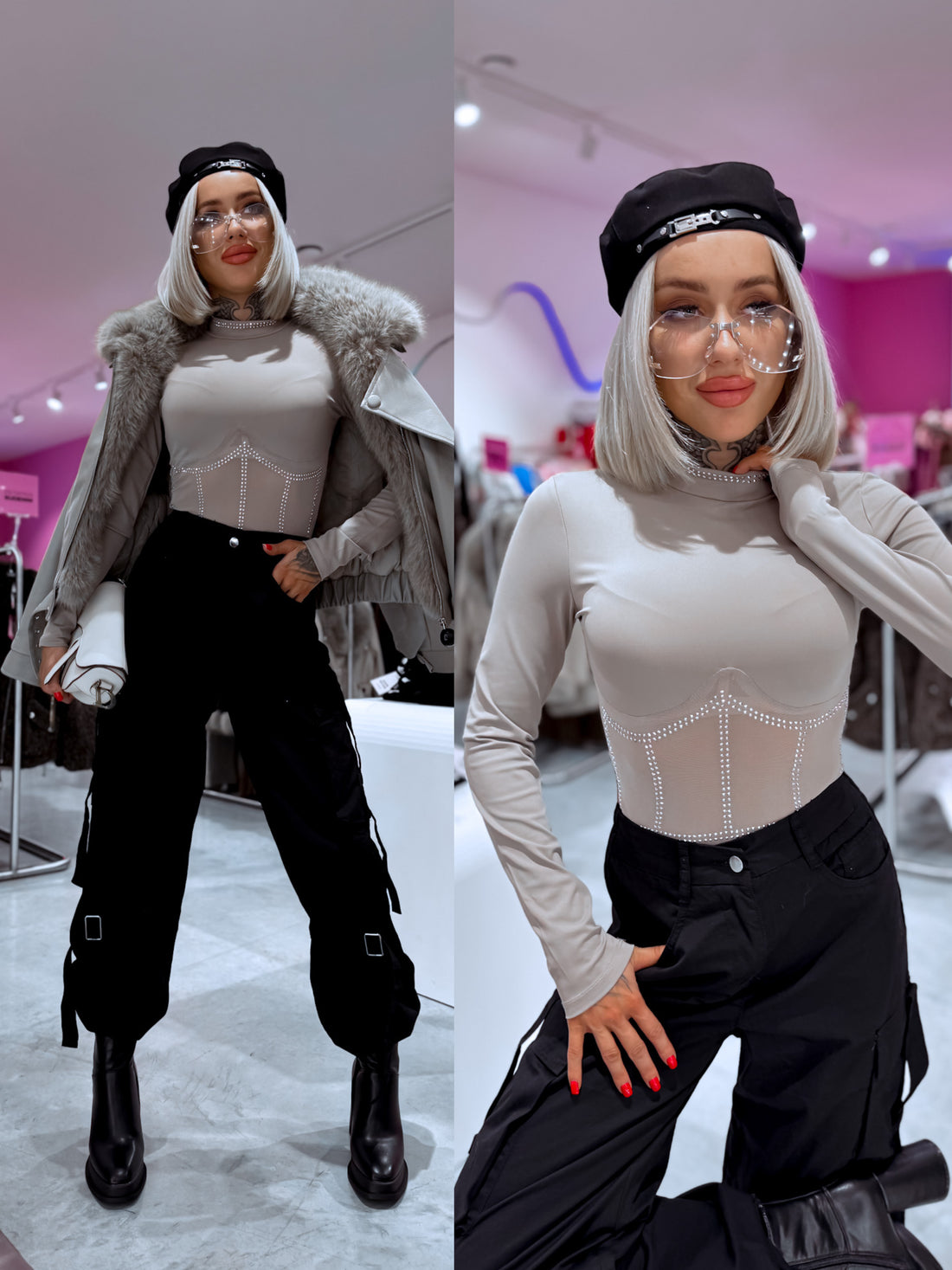 Bodi "PRETTY CHAOS" 59129 - BEEŽ